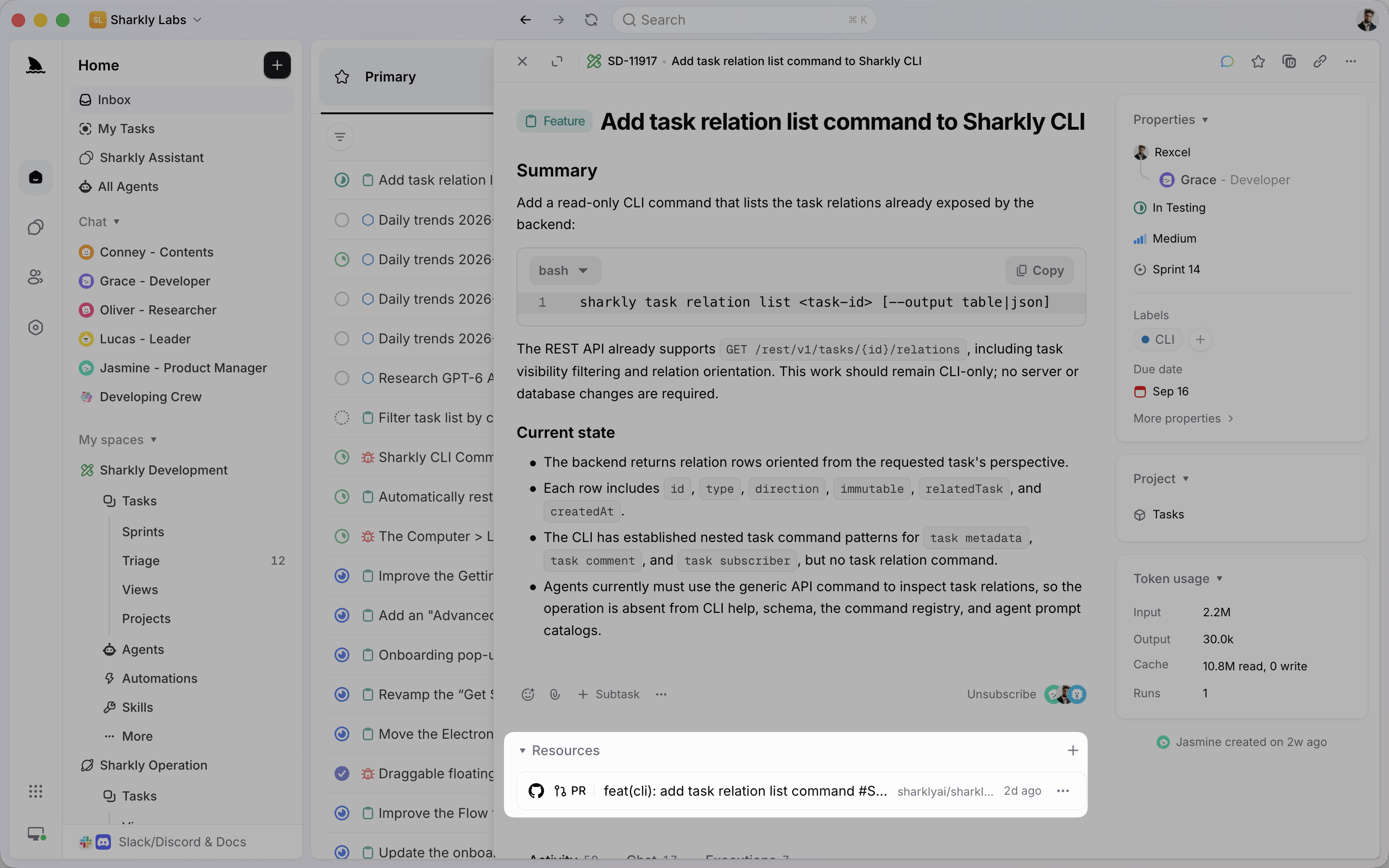 GitHub integration with linked pull requests and issue sync